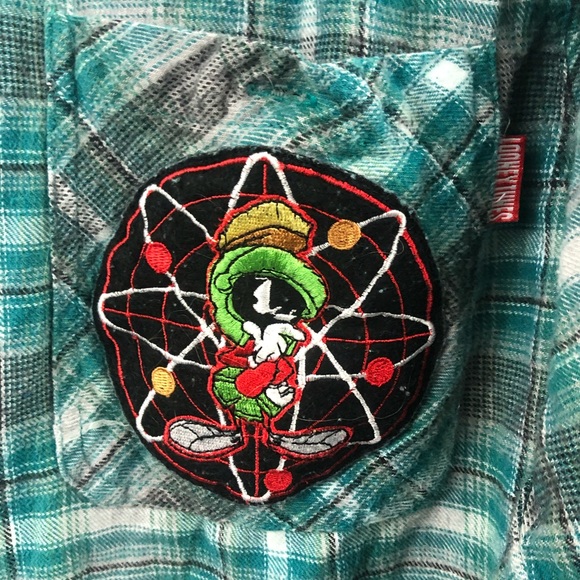 Vtg LOONEY TUNES Zip Up Unisex Long Sleeve Shirt - Picture 3 of 6